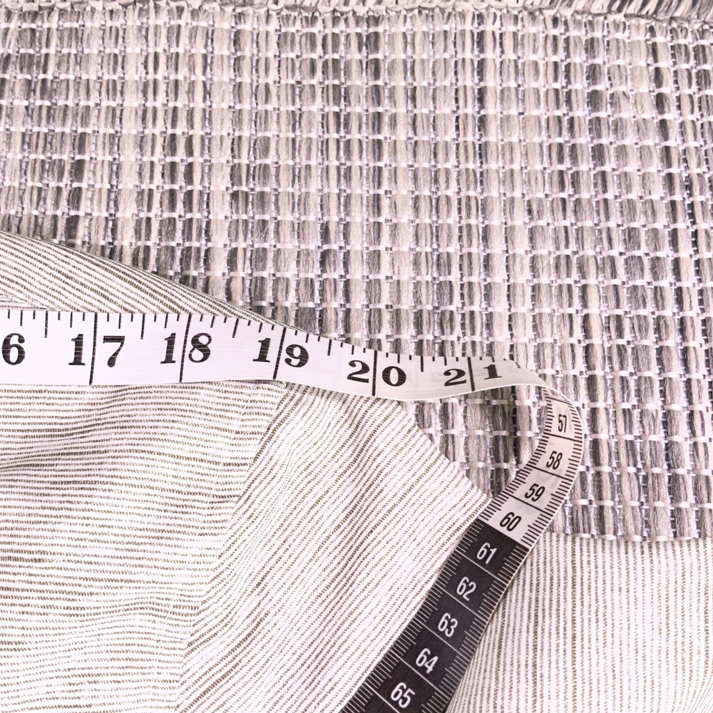 Chaps Mens Large Short Sleeve Button Down Shirt Heather Gray Green Striped Mesh - Picture 7 of 13